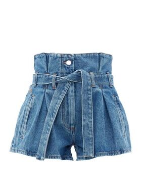 The Attico Paperbag Denim Shorts Size 42